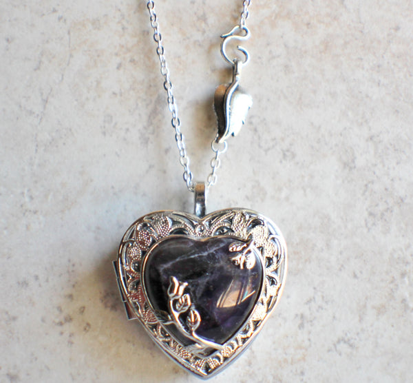 Amethyst Quartz Music Box Locket - Char's Favorite Things - 4