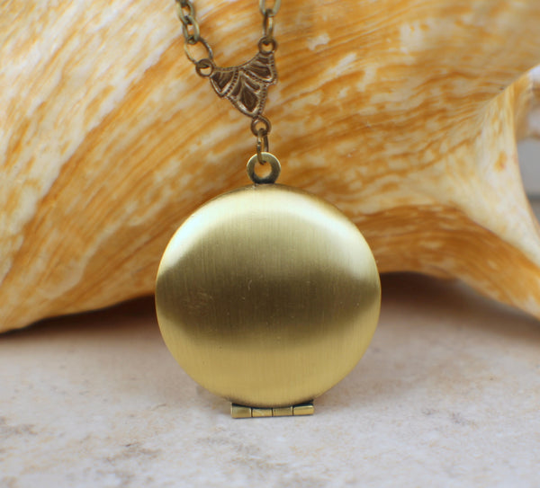 Small Dragons Breath Opal Photo Locket