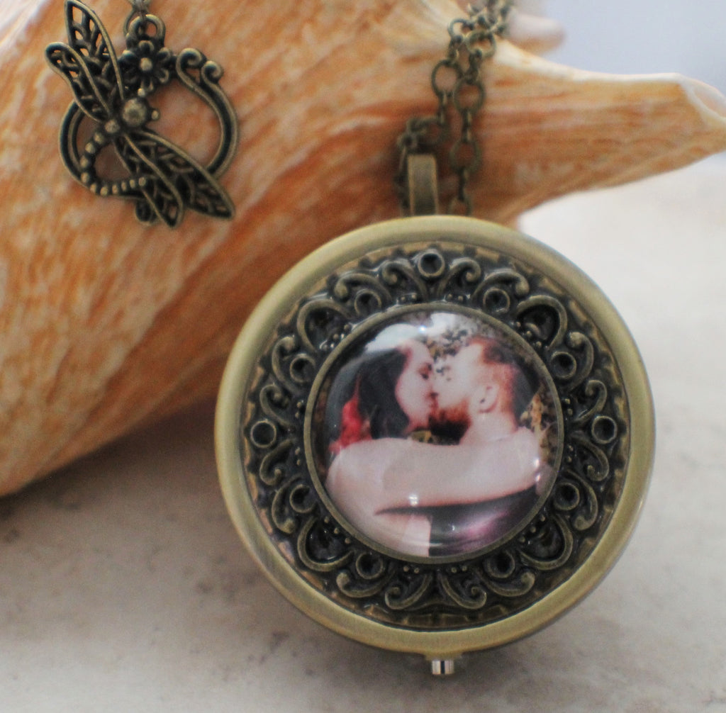 Personalized Round Music Box Locket