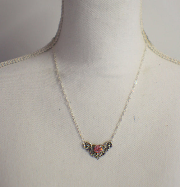 Rose Swarovski Crystal Jewelry Set