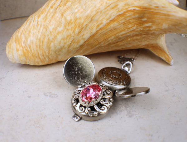 Rose Crystal Multi Photo Locket