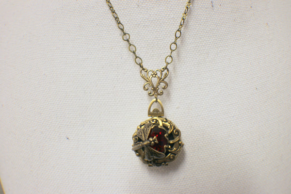 Siam Red Crystal Multi Photo Locket