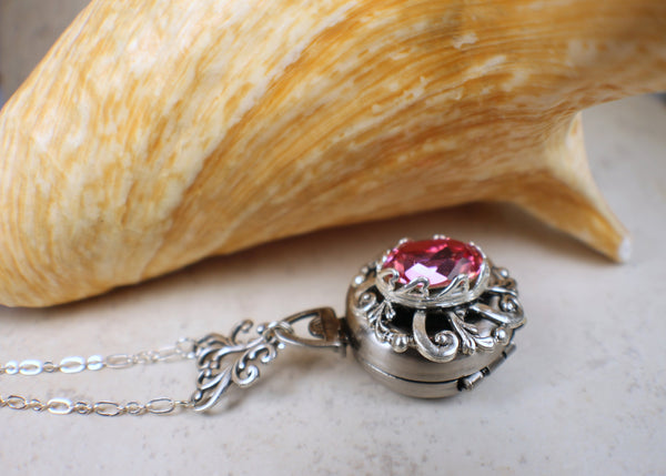 Rose Crystal Multi Photo Locket