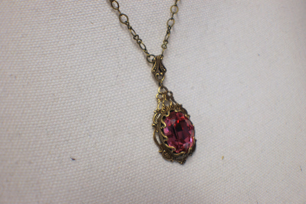 Swarovski Crystal Rose Necklace