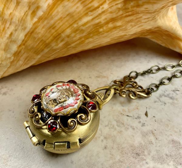 Indian Chief Four Photo Locket