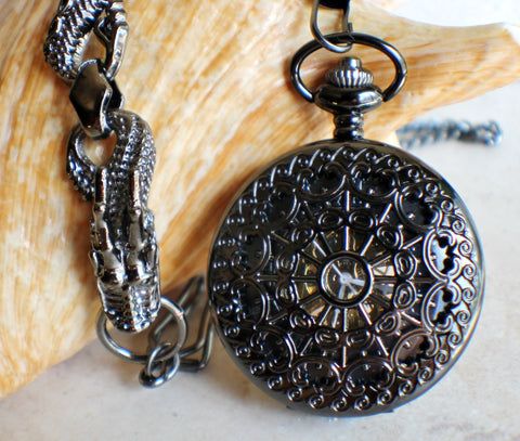 Black Dragon Pocket Watch - Char's Favorite Things - 1