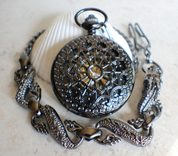 Black Dragon Pocket Watch - Char's Favorite Things - 2