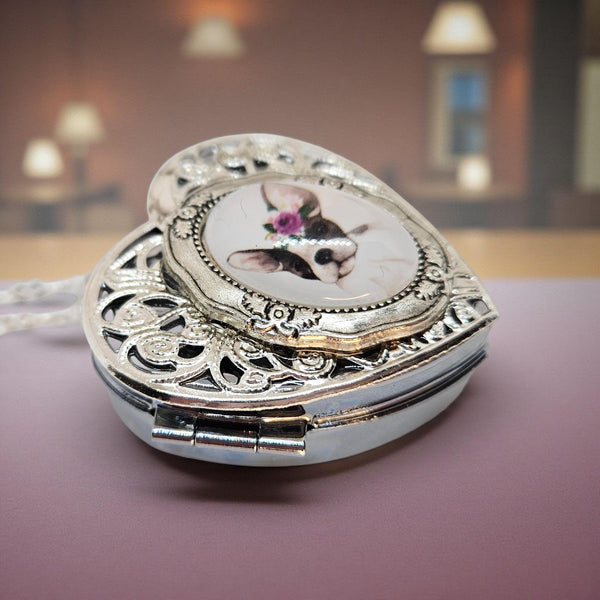 Boston Terrier Music Box Locket