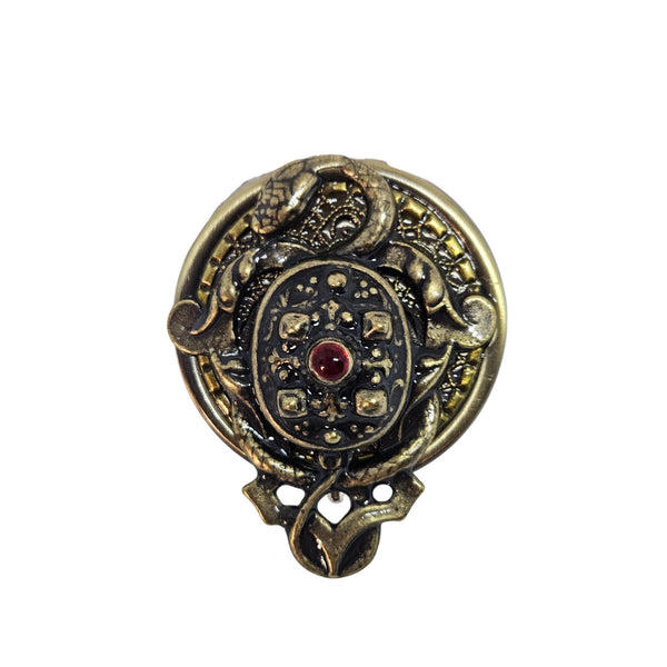 Pirate Theme Music Box Locket Necklace, Treasure Chest and Snake Musical Locket: