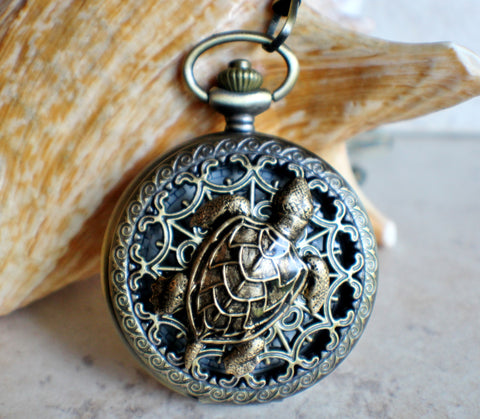 Turtle Pocket Watch - Char's Favorite Things - 1