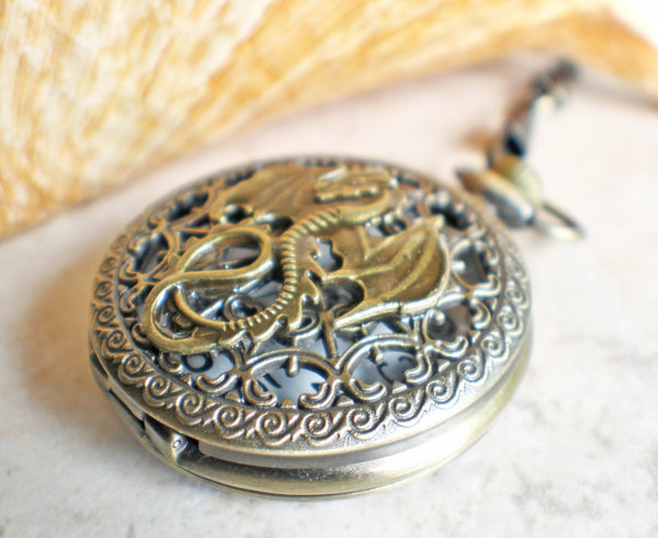 Dragon Pocket Watch Battery Operated - Char's Favorite Things - 2