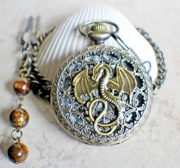Dragon Pocket Watch Battery Operated - Char's Favorite Things - 3