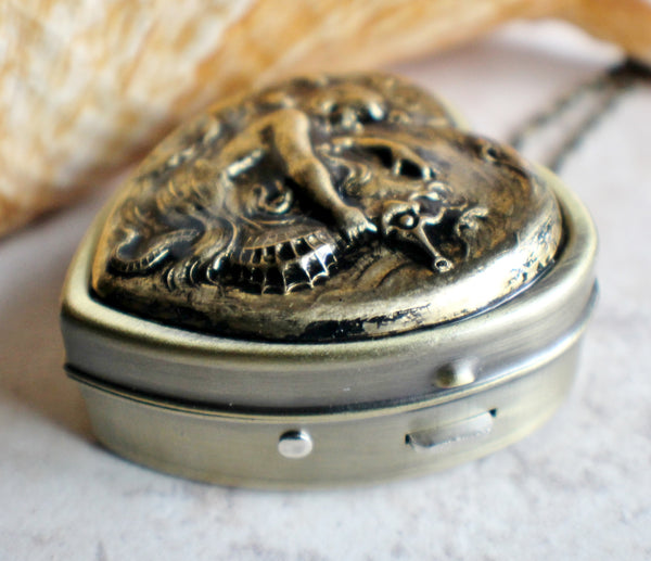 Mermaid Music Box Locket in Bronze - Char's Favorite Things - 3