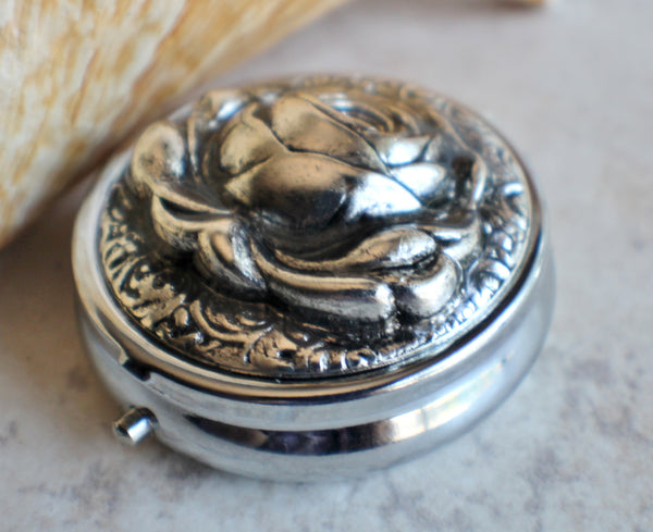 Music Box Locket with Silver Rose - Char's Favorite Things - 2