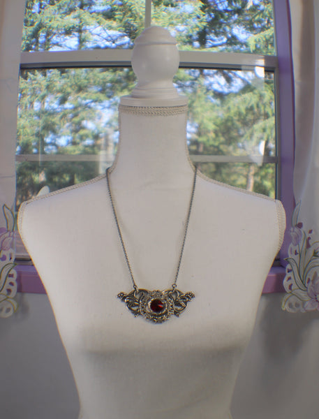 Gothic Red Crystal Necklace