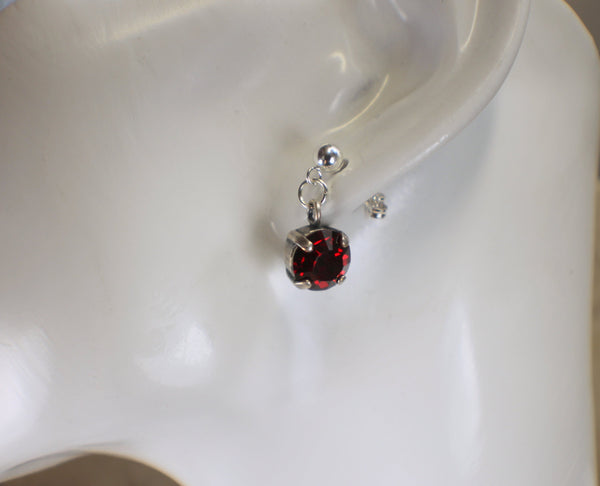 Siam Red Swarovski Crystal Jewelry Set