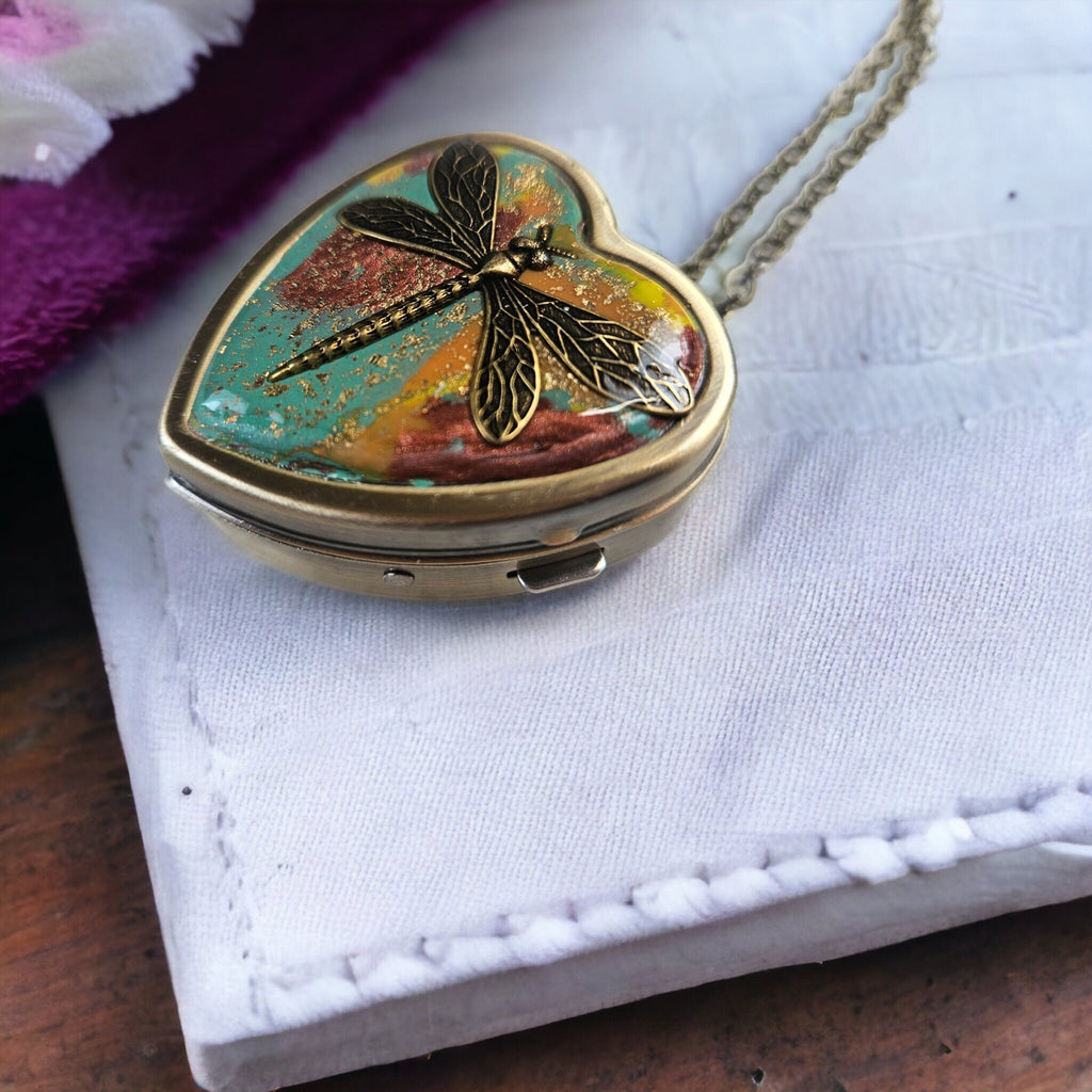 Dragonfly Music Box Locket – Char's Favorite Things