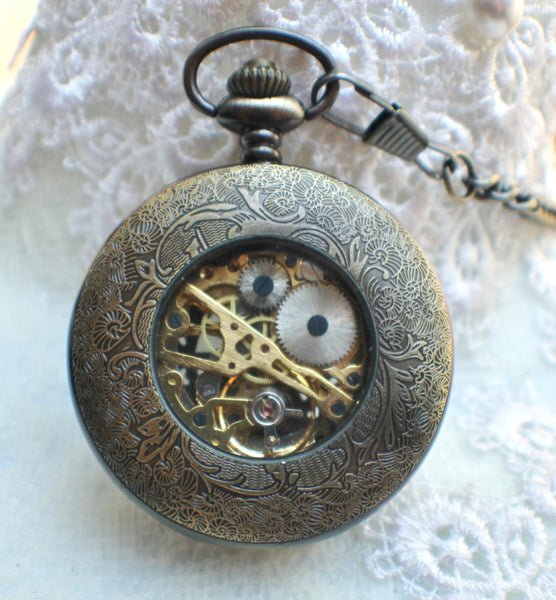 Sailboat Mechanical Pocket Watch - Char's Favorite Things - 5